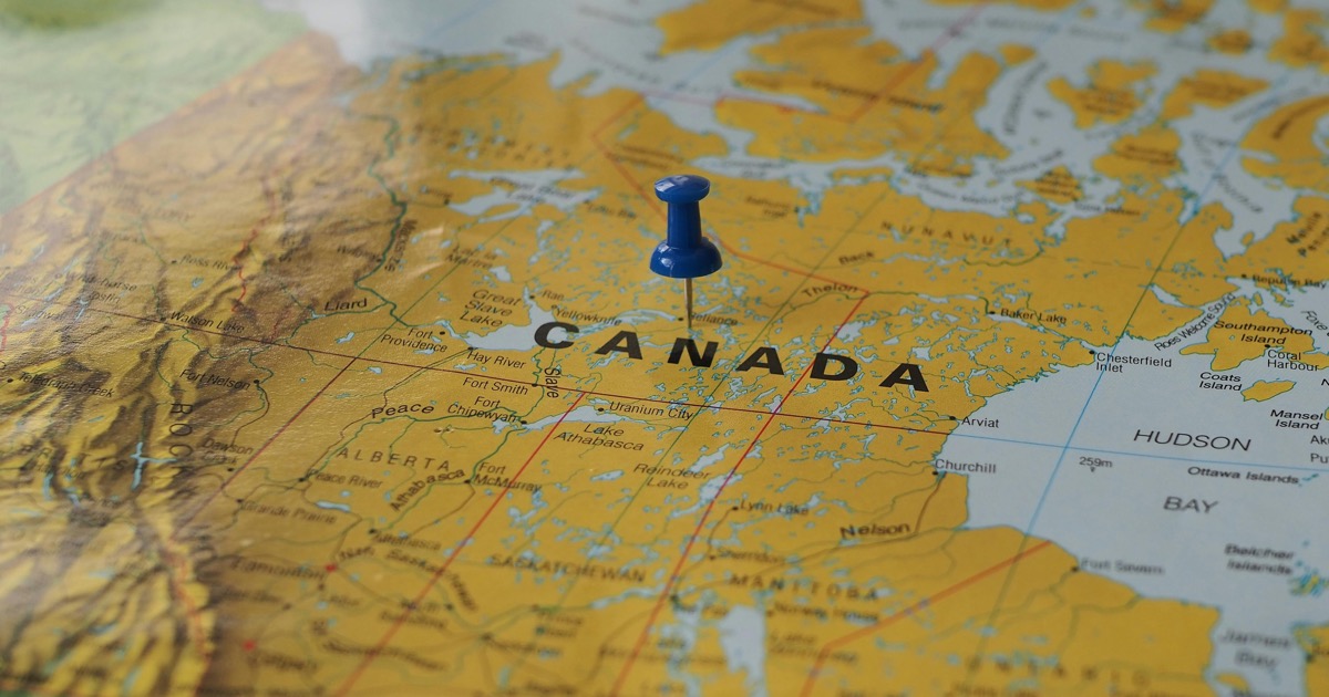 Map of Canada showing provinces with different email privacy laws for therapists