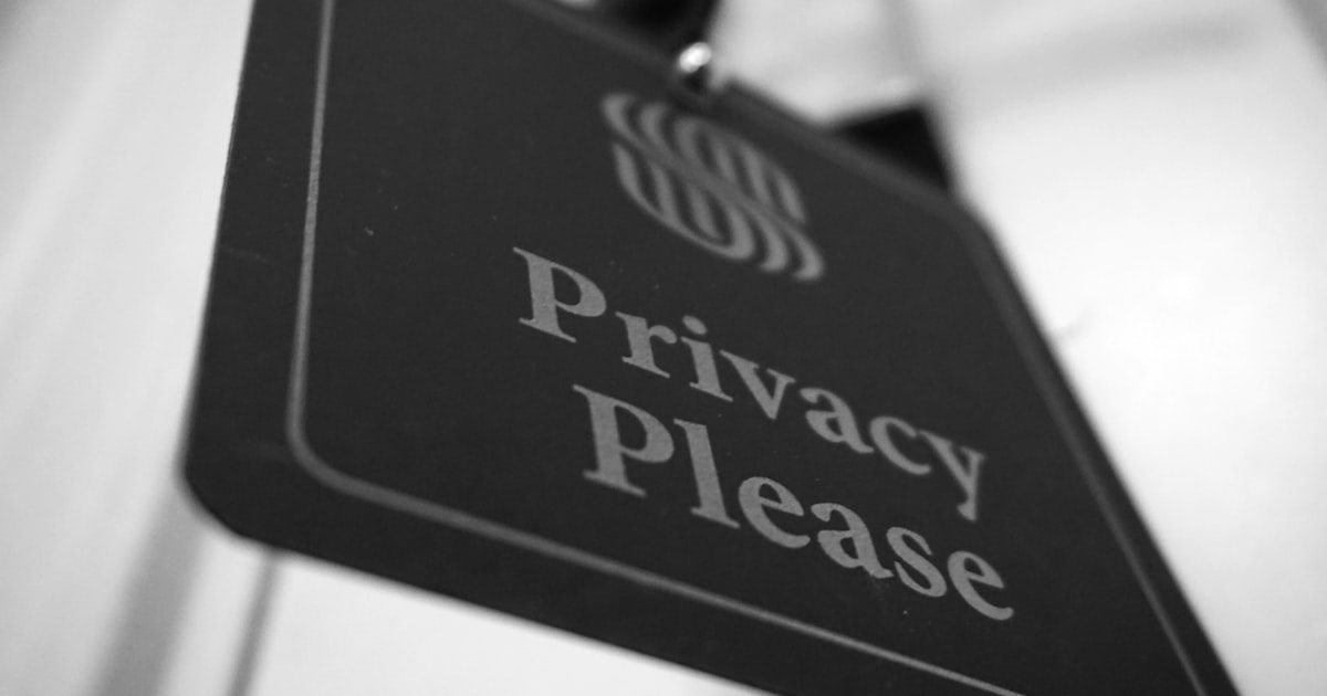 Privacy Please sign representing privacy impact assessment